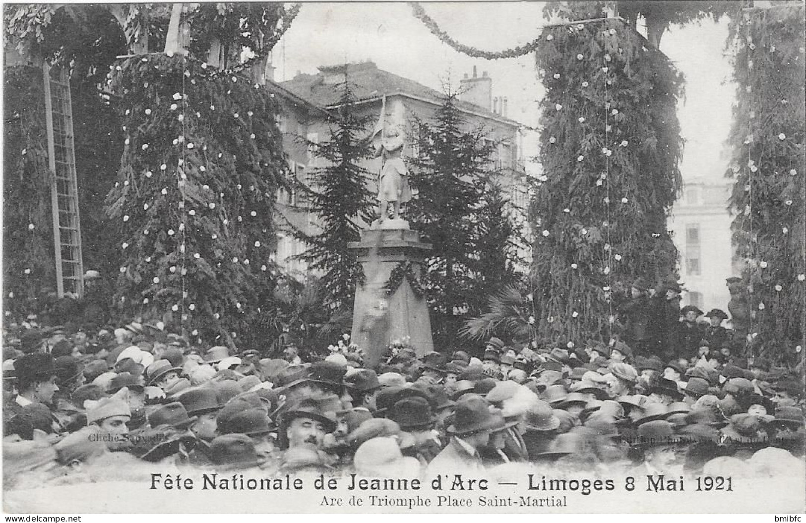 Fête Nationale De Jeanne D'Arc - Limoges 8 Mai 1921 - Arc De Triomphe Place Saint-Martial - Limoges
