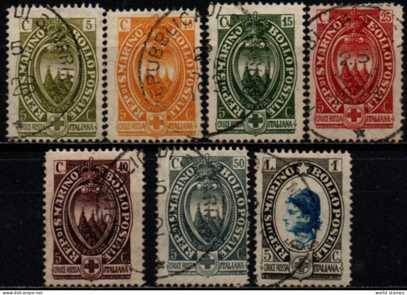 SAINT-MARIN 1923 O - Used Stamps