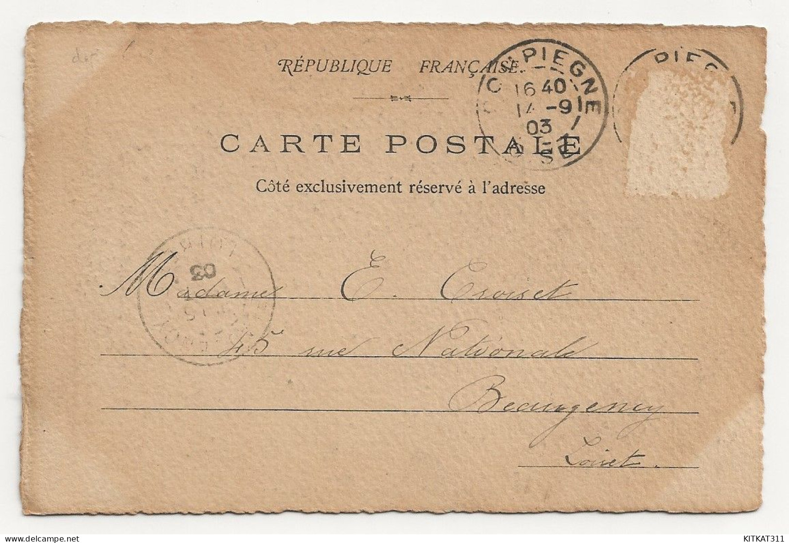 CPA-152-PIERREFONDS-1903-RUE DU BOURG - Pierrefonds