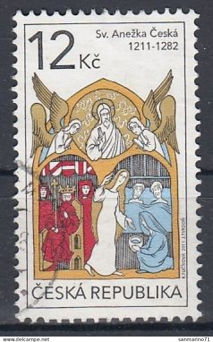 CZECH REPUBLIC 667,used,hinged - Cristianesimo