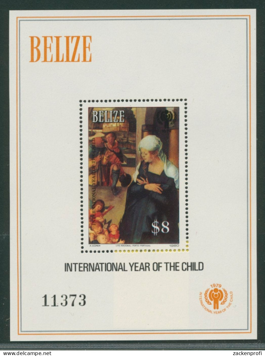 Belize 1980 Jahr Des Kindes Dürer Paumgartner-Altar Block 24 Postfrisch (C22512) - Belize (1973-...)