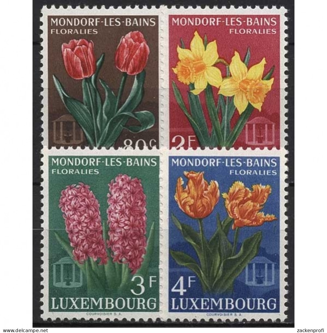 Luxemburg 1955 Blumenfeste In Bad Mondorf 531/34 Postfrisch - Nuovi