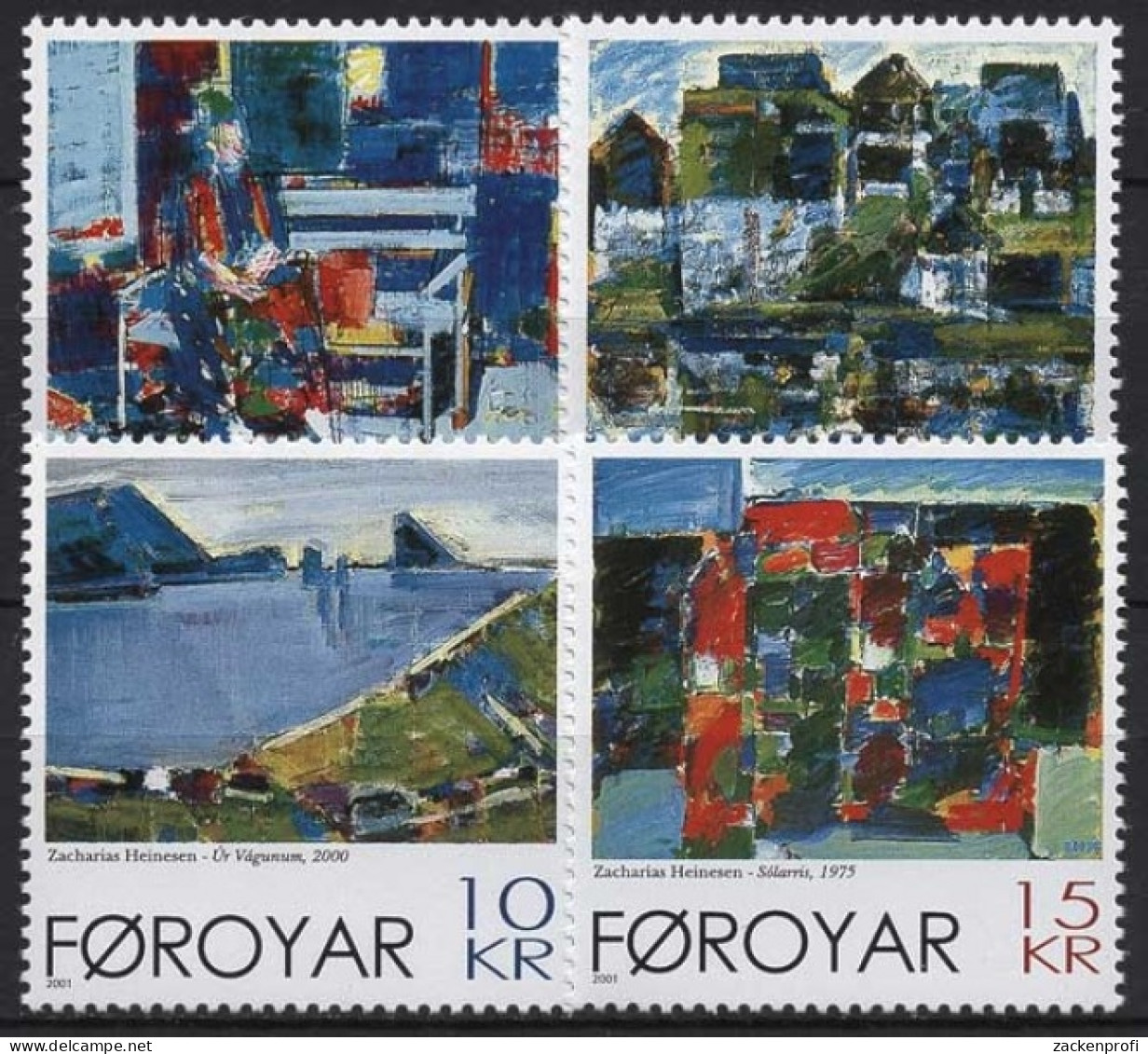 Färöer 2001 Gemälde Von Zacharias Heinesen 404/07 Postfrisch - Faroe Islands