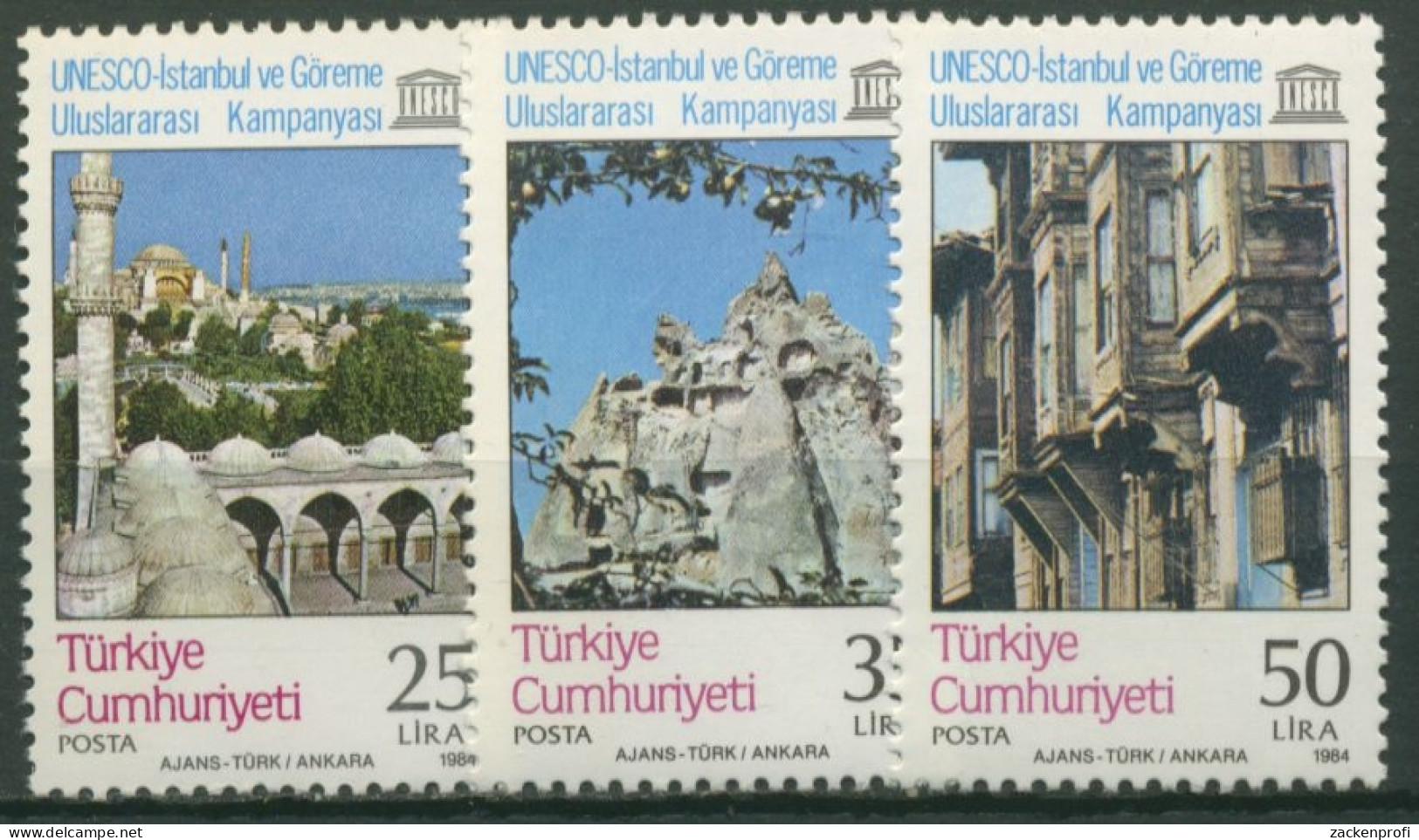 Türkei 1984 UNESCO: Bauwerke In Istanbul Und Göreme 2663/65 Postfrisch - Ongebruikt