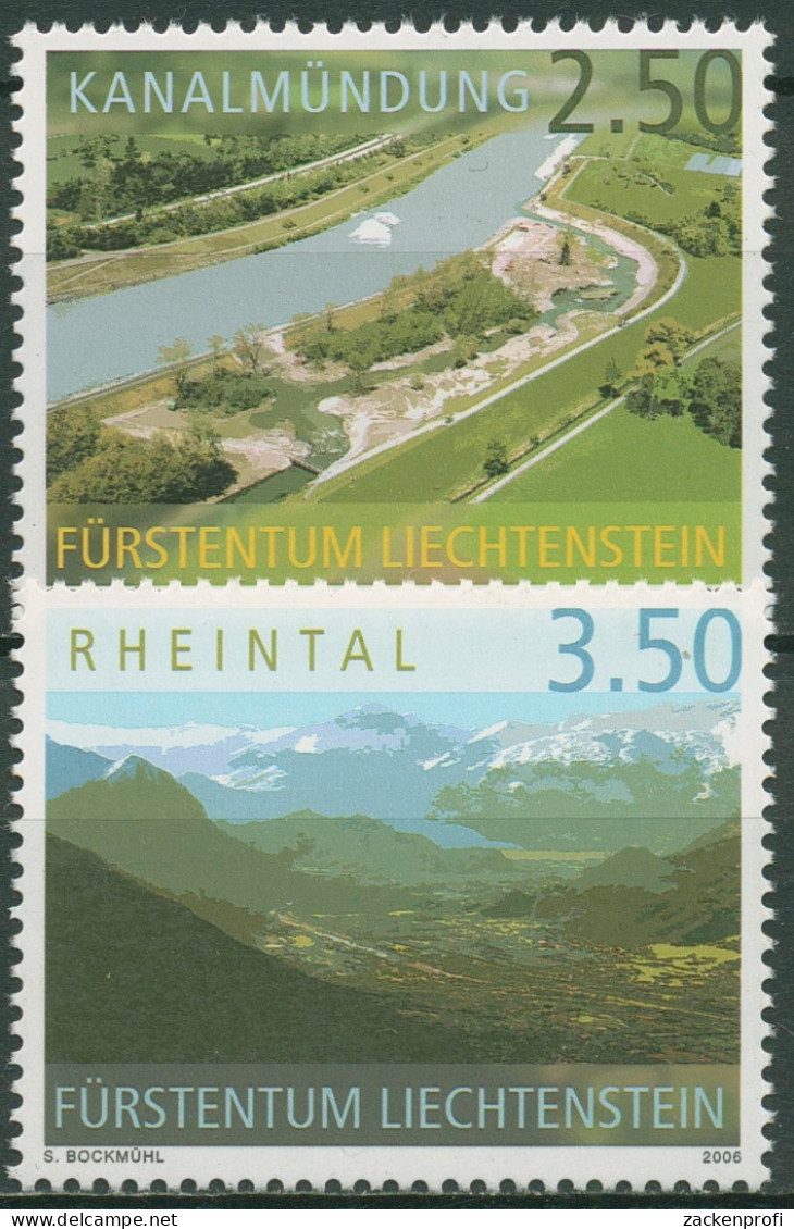 Liechtenstein 2006 Rheintal Luftaufnahmen 1403/04 Postfrisch - Ongebruikt