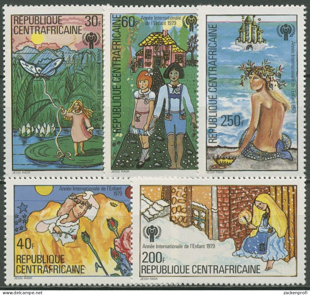 Zentralafrikanische Republik 1979 Jahr Des Kindes Märchen 643/47 A Postfrisch - República Centroafricana