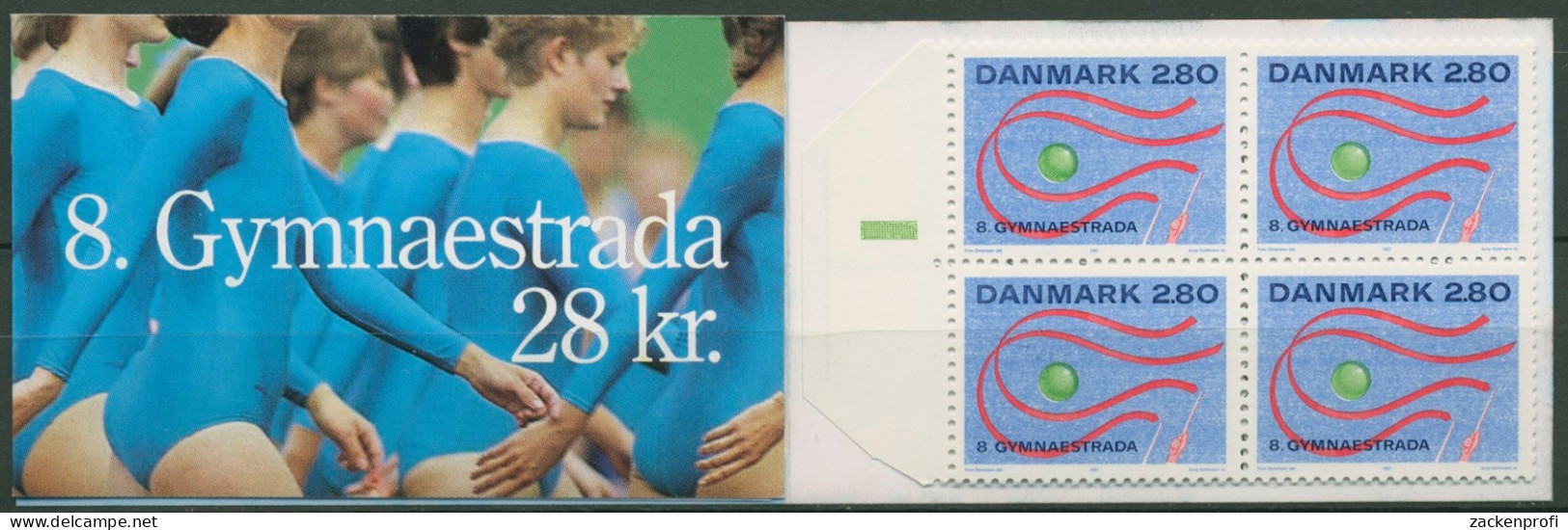 Dänemark 1987 Gymnaestrada Herning Markenheftchen 897 MH Postfrisch (C93026) - Postzegelboekjes