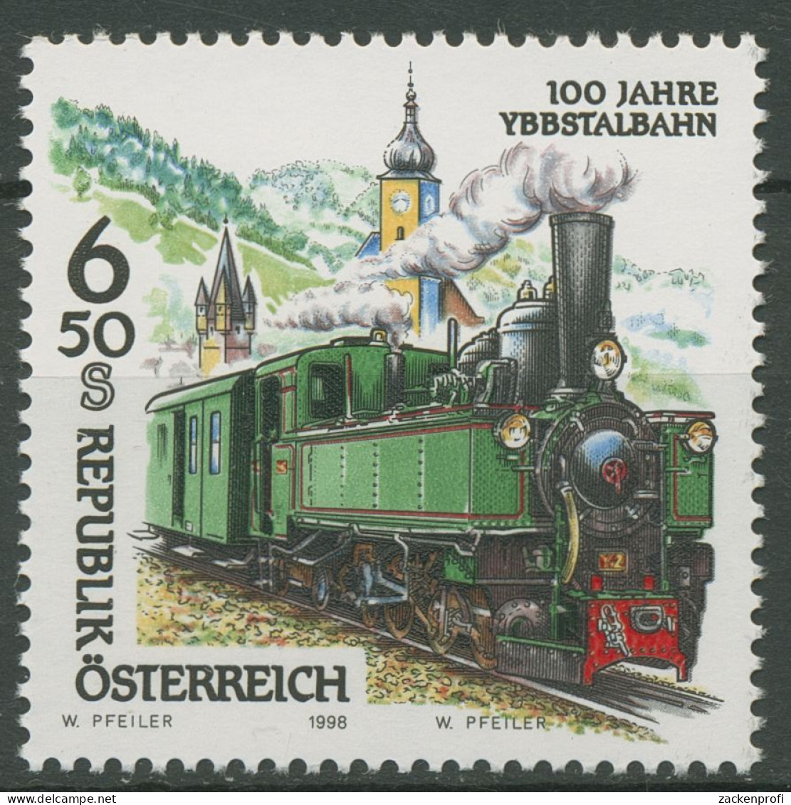 Österreich 1998 Eisenbahnen Ybbstalbahn Lokomotive 2255 Postfrisch - Unused Stamps