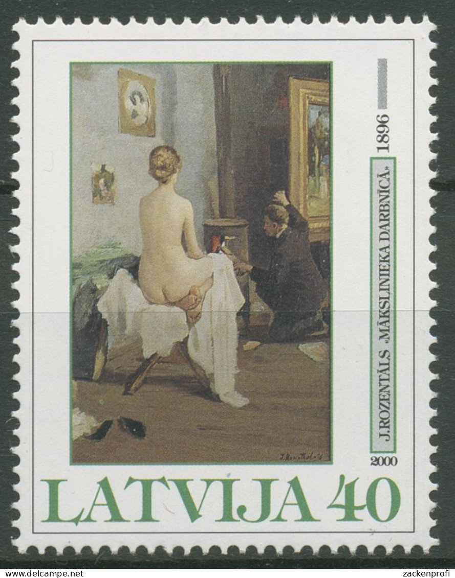 Lettland 2000 Gemälde Janis Rozentals 517 Postfrisch - Letonia