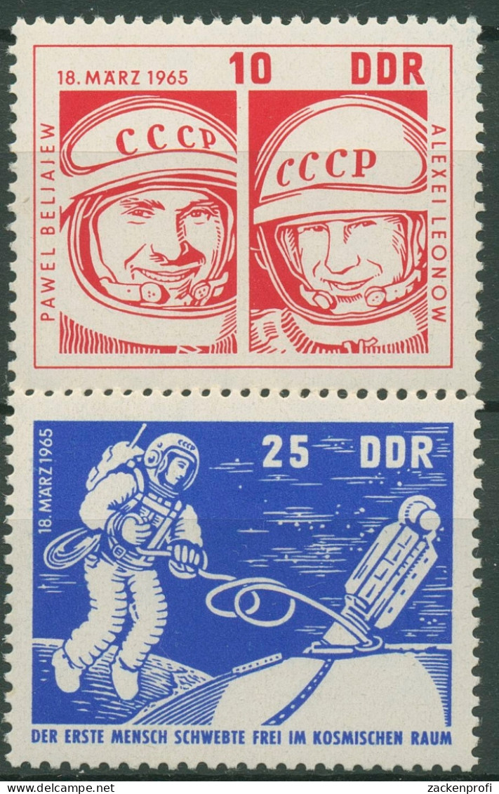 DDR 1965 Weltraumfahrt Raumschiff Woschod Kosmonauten 1098/99 Postfrisch - Unused Stamps