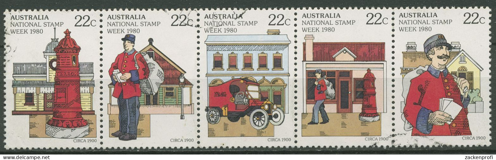 Australien 1980 Nationale Briefmarkenwoche 724/28 ZD Gestempelt (C29204) - Gebruikt