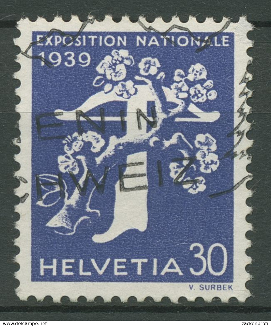 Schweiz 1939 Schweiz. Landesausstellung, Franz. Inschrift 351 Y Gestempelt - Gebraucht