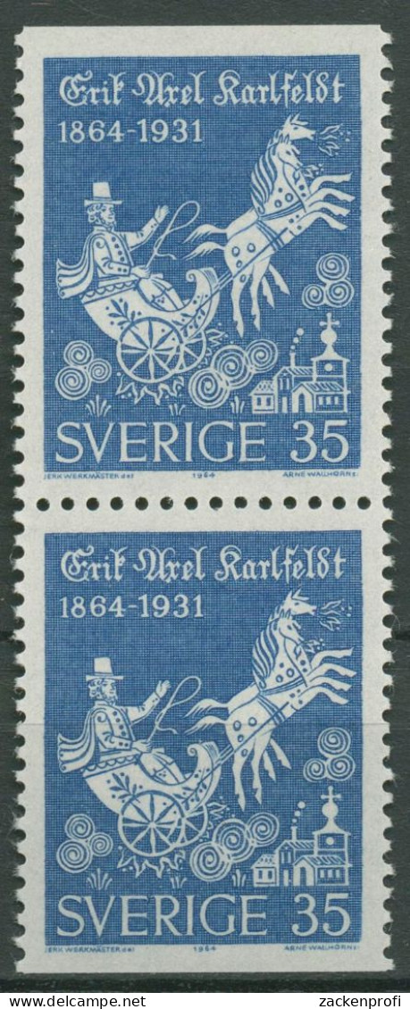 Schweden 1964 Dichter Erik Axel Karlfeldt 515 Do/Du Paar Postfrisch - Ungebraucht