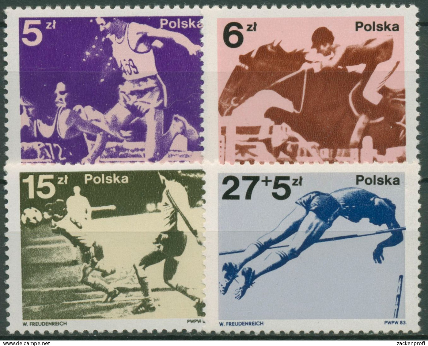 Polen 1983 Olympische Sommerspiele Moskau Medaillengewinner 2862/65 Postfrisch - Neufs