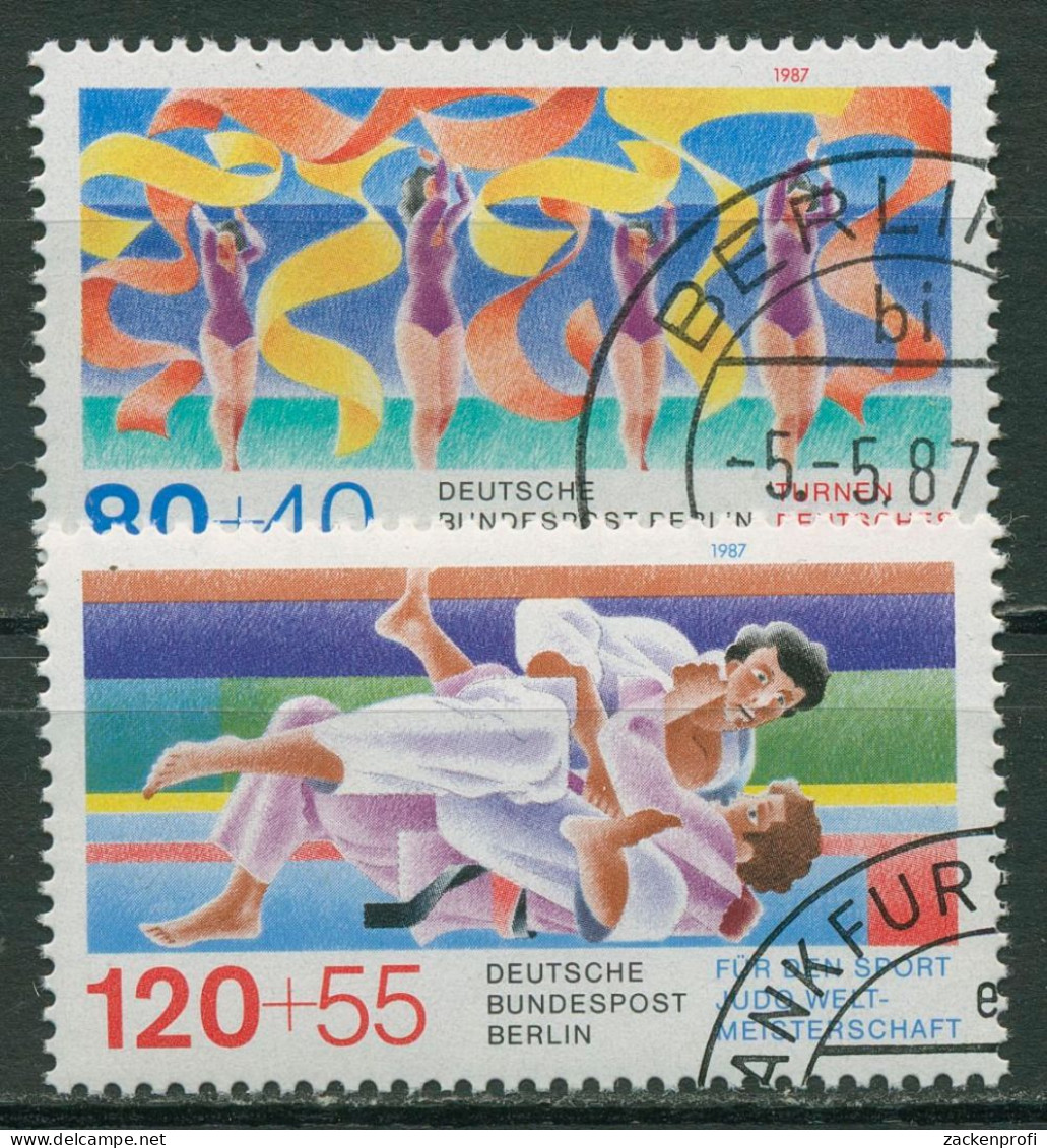 Berlin 1987 Sporthilfe Gymnastik Judo 777/78 Gestempelt - Gebraucht