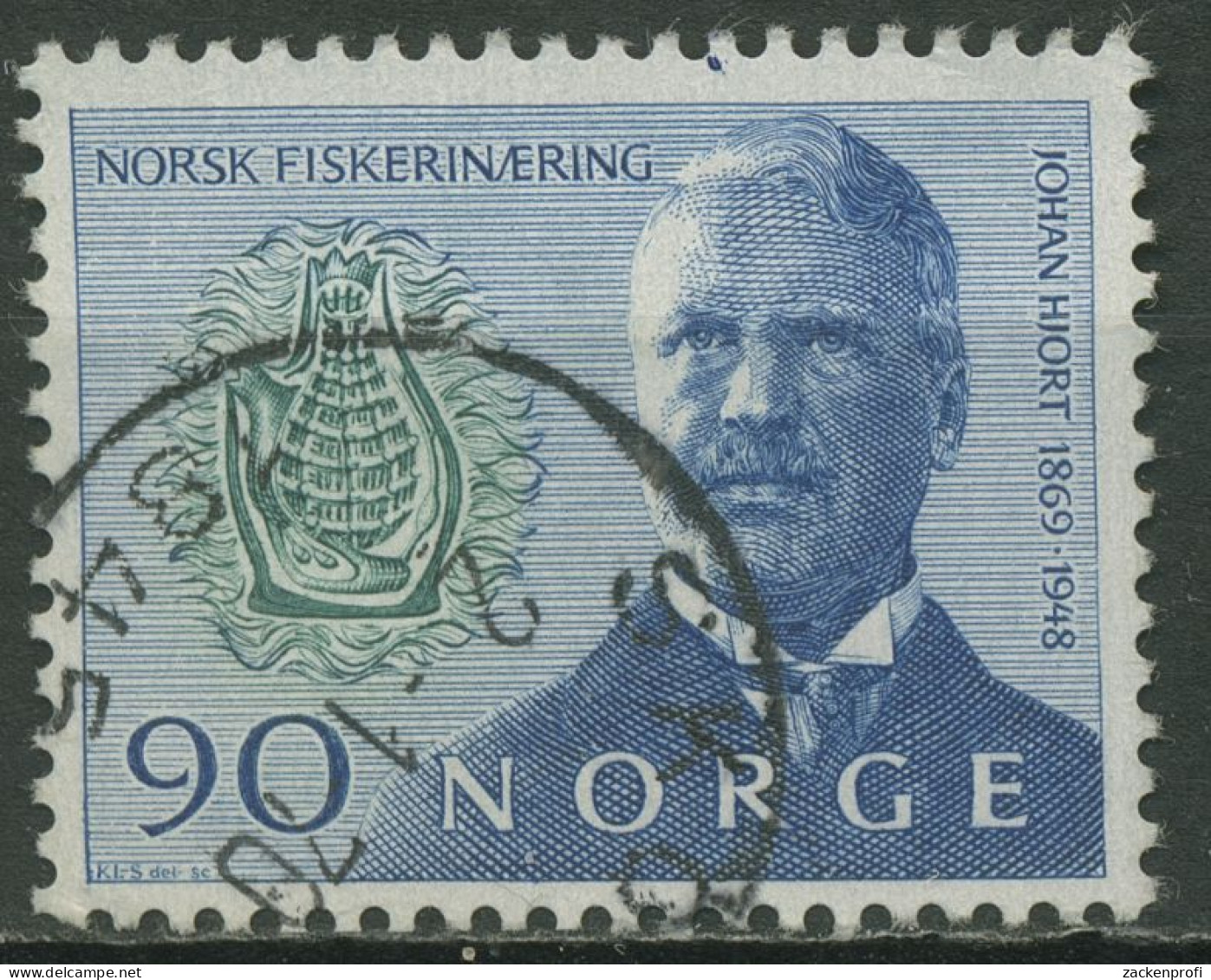 Norwegen 1969 Zoologe Johan Hjort 586 Gestempelt - Usati