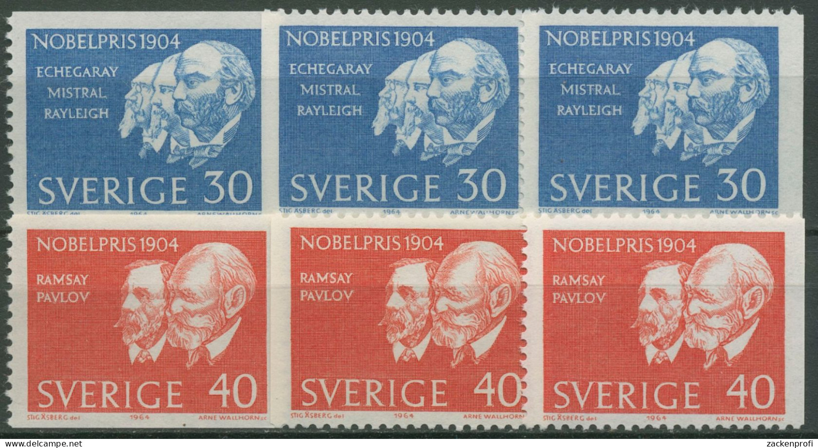 Schweden 1964 Nobelpreisträger 529/30 Postfrisch - Neufs