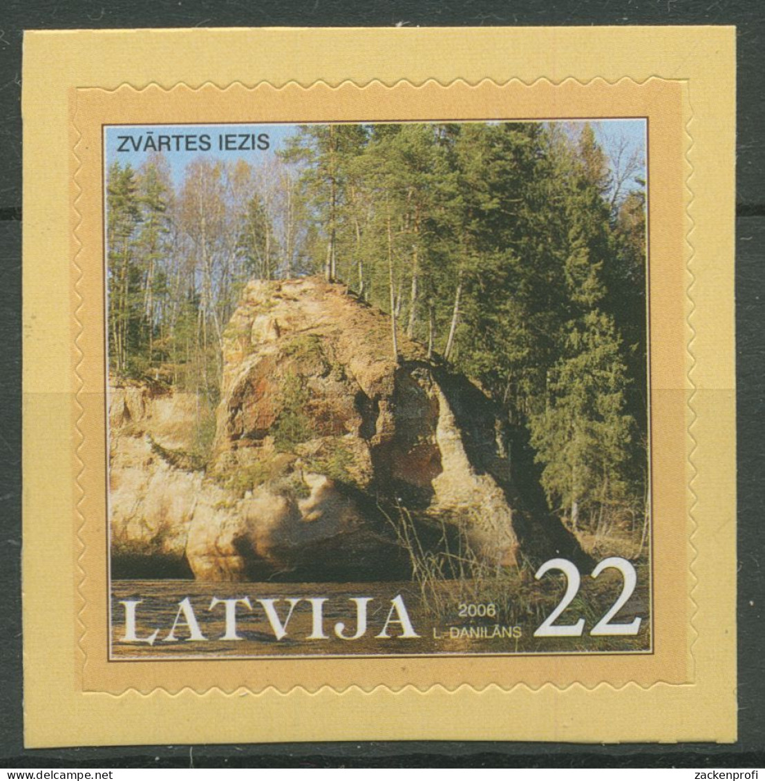 Lettland 2006 Naturdenkmäler Gauja-Nationalpark Swarten-Felsen 665 Postfrisch - Latvia