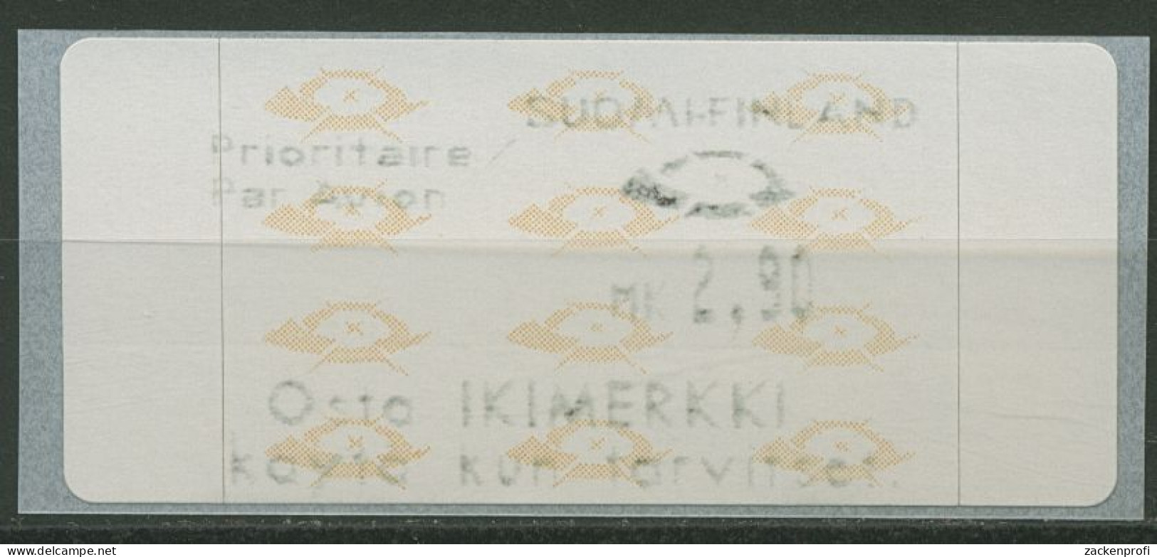 Finnland ATM 1992 Posthörner Einzelwert ATM 12.4 Z6 Postfrisch - Automatenmarken [ATM]