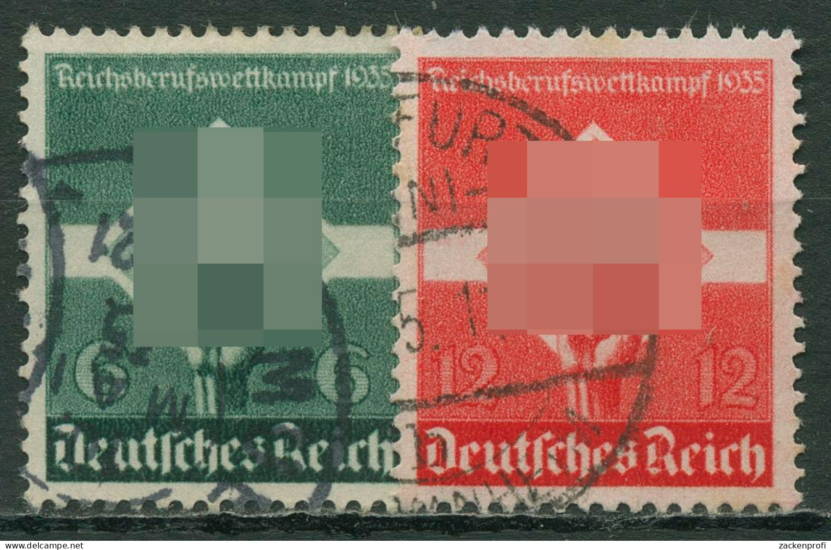 Deutsches Reich 1935 Reichsberufswettkampf 571/72 X Gestempelt - Gebruikt