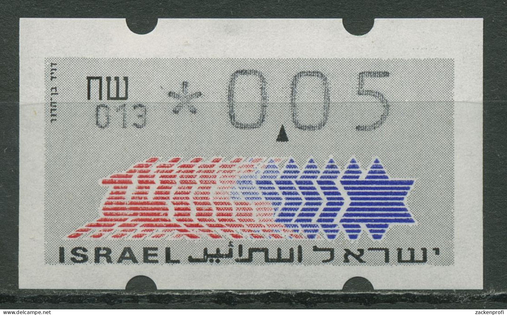 Israel ATM 1990 Hirsch 013 Schekel Links Einzelwert ATM 3.2.13 Postfrisch - Affrancature Meccaniche/Frama
