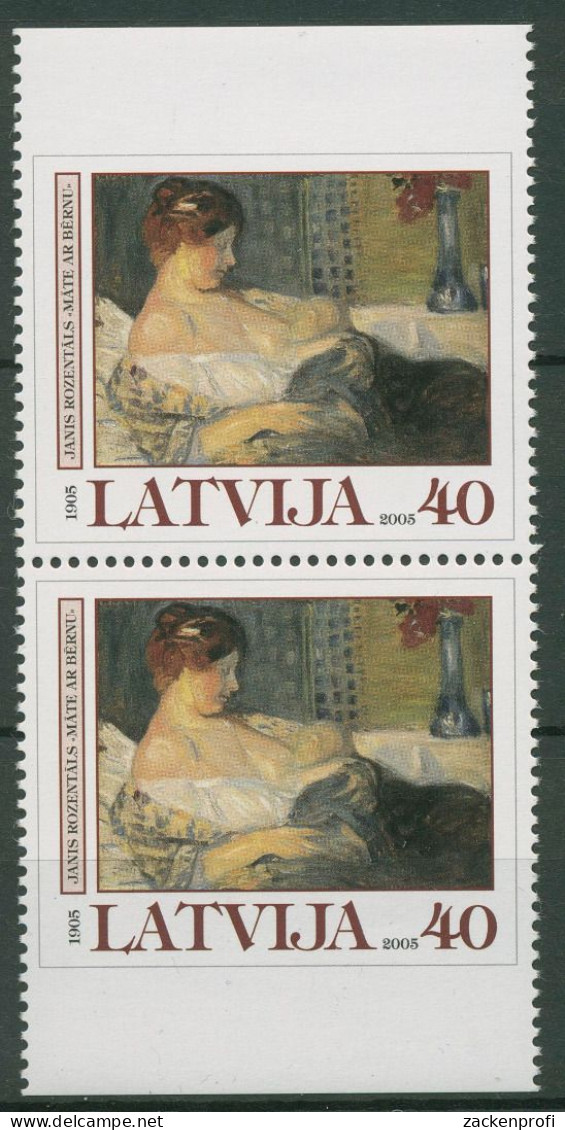 Lettland 2005 Kunst Gemälde 636 D/D Postfrisch - Latvia