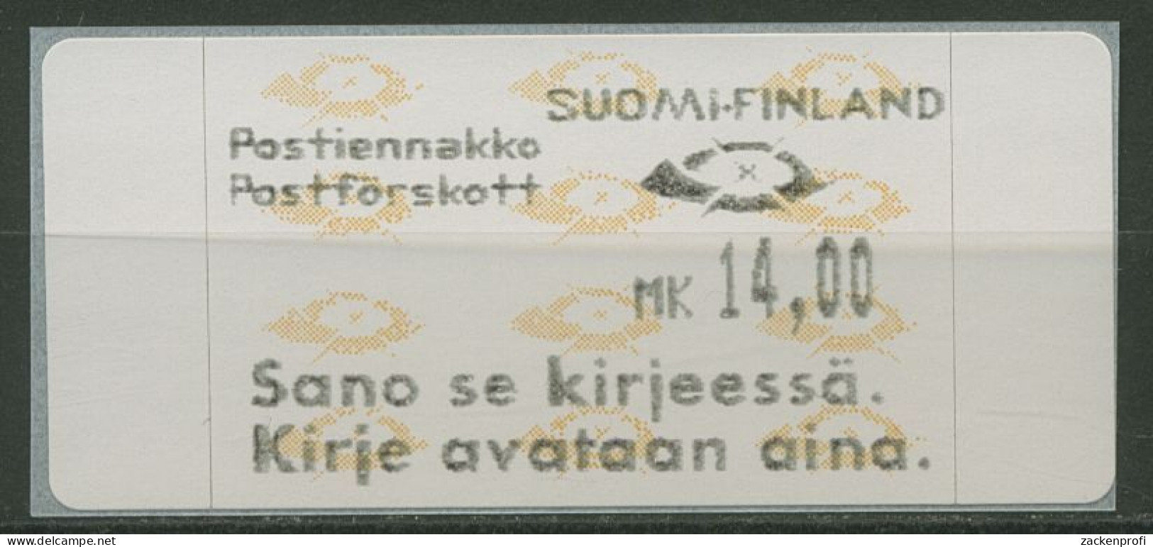 Finnland ATM 1993 Posthörner Einzelwert ATM 12.6 Z5 Postfrisch - Vignette [ATM]