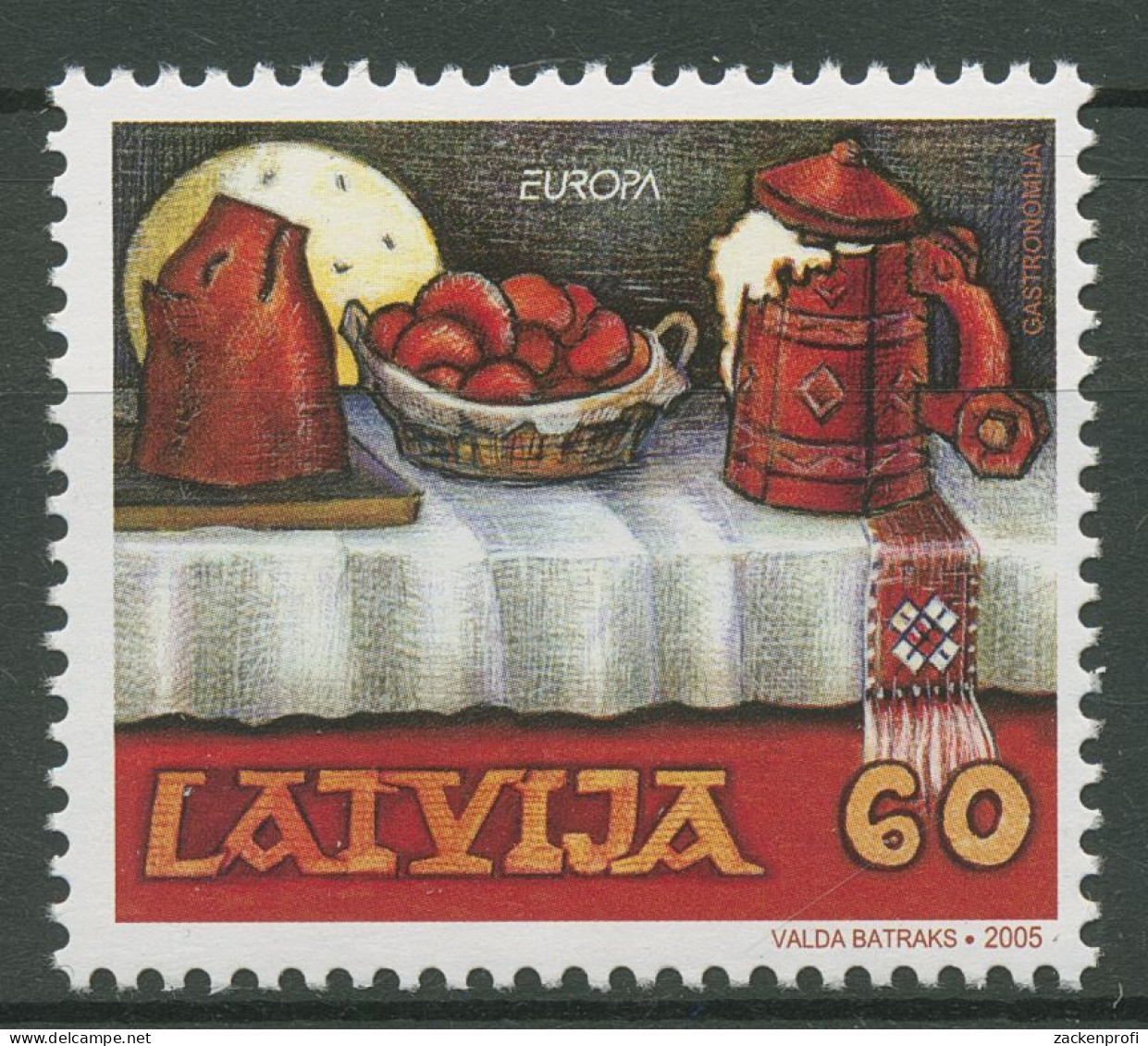 Lettland 2005 Europa CEPT Gastronomie 635 Postfrisch - Lettland