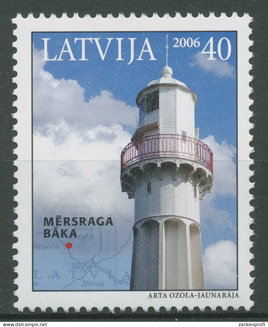 Lettland 2006 Bauwerke Leuchtturm Markgrafen 685 A Postfrisch - Lettland