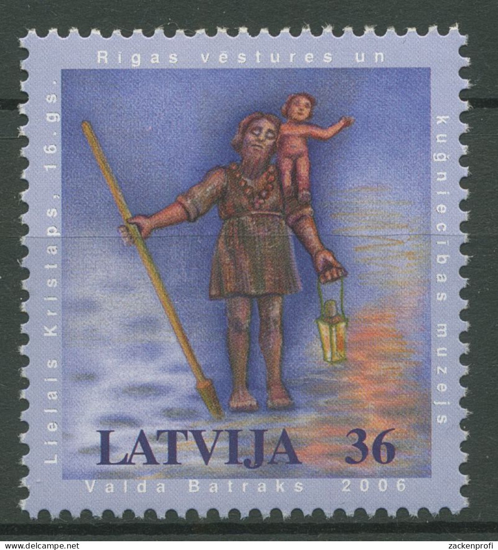 Lettland 2006 Heiliger Christophorus 678 Postfrisch - Latvia