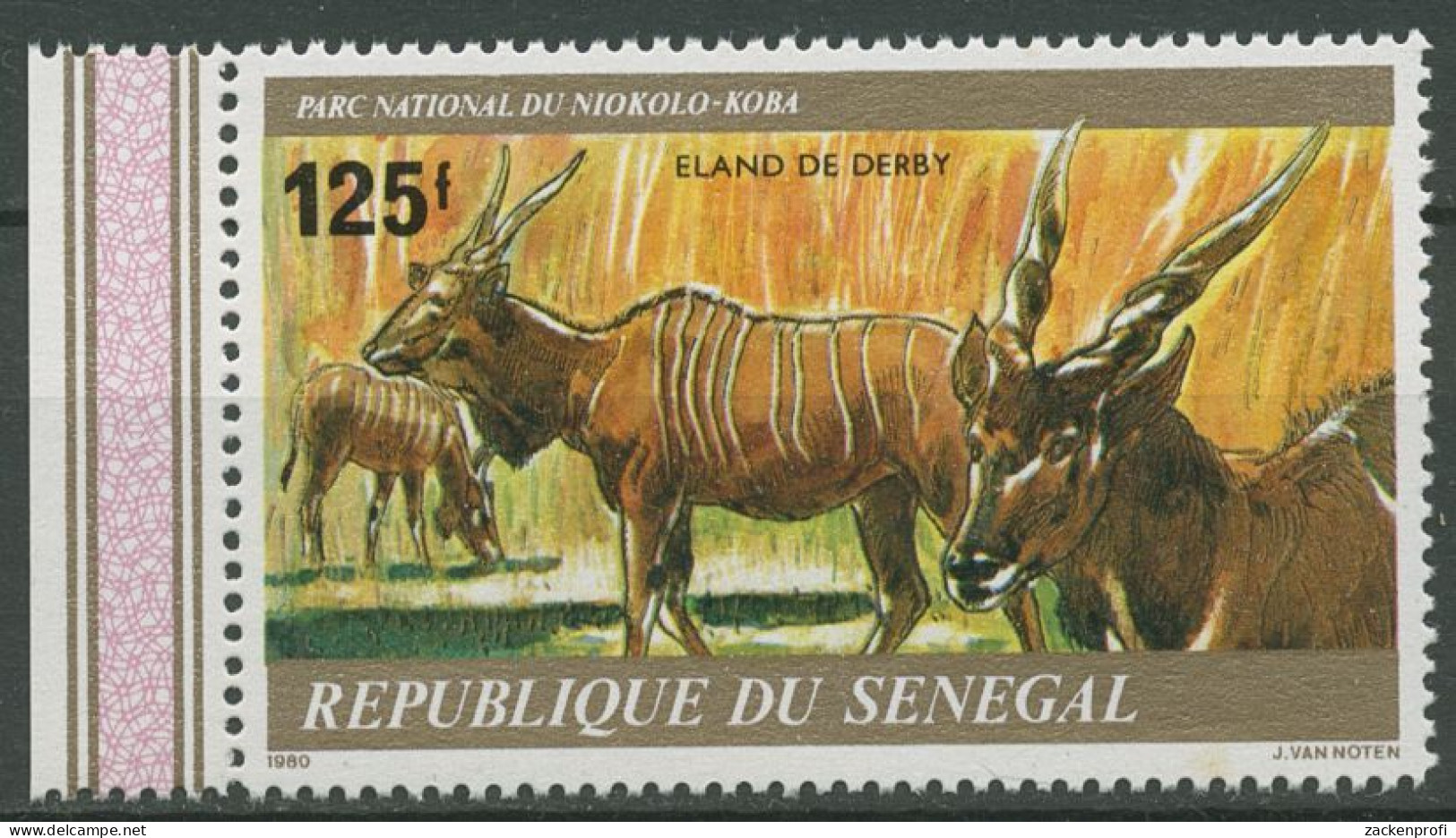Senegal 1980 Nationalpark Niokolo-Koba Elen-Antilope Blockmarke 724 Postfrisch - Sénégal (1960-...)