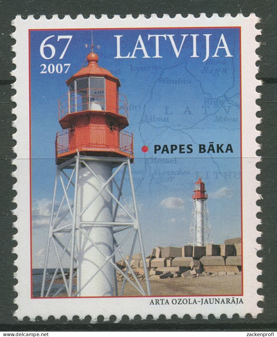 Lettland 2007 Bauwerke Leuchtturm Papenhof 699 A Postfrisch - Letonia