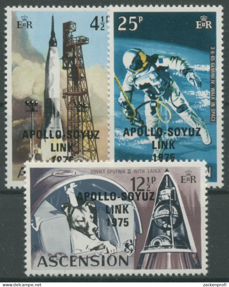 Ascension 1975 Raumfahrtunternehmen Apollo-Sojuz 189/91 Postfrisch - Ascension
