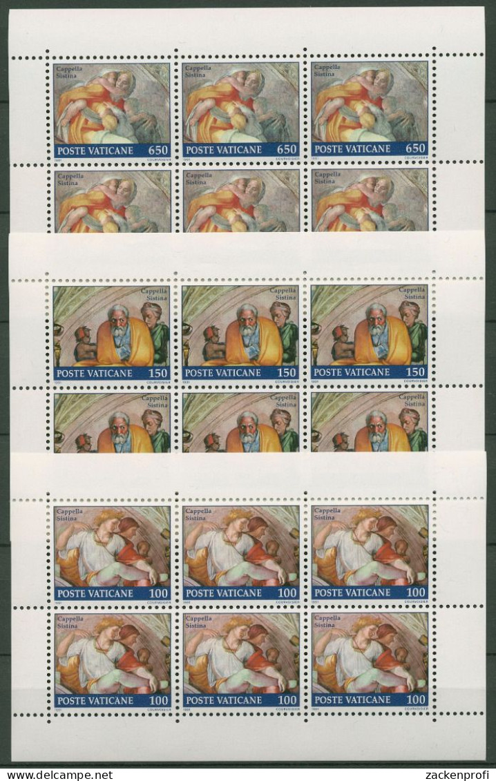 Vatikan 1991 Sixtinische Kapelle Heftchenblatt H-Bl. 2/4 Postfrisch (C63115) - Markenheftchen