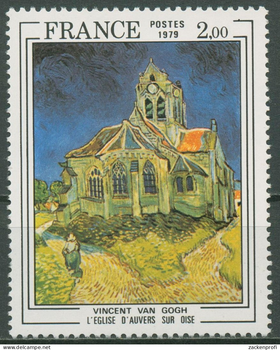 Frankreich 1979 Kunst Gemälde Kirche Auvers-sur-Oise V.van Gogh 2176 Postfrisch - Neufs