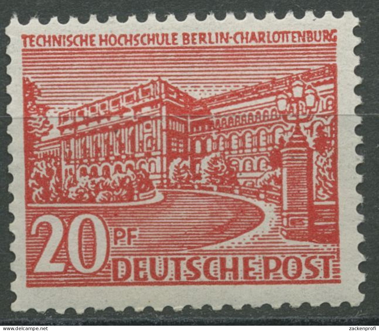 Berlin 1953 Berliner Bauten 113 Postfrisch, Zahnfehler (R80976) - Ungebraucht