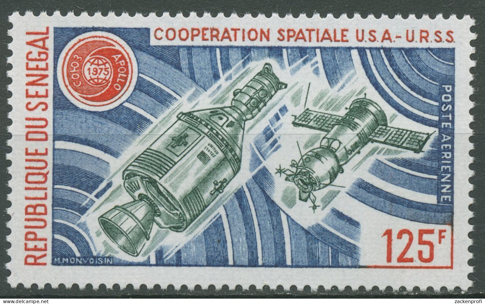 Senegal 1975 Raumfahrtunternehmen Apollo-Sojus 566 Postfrisch - Senegal (1960-...)