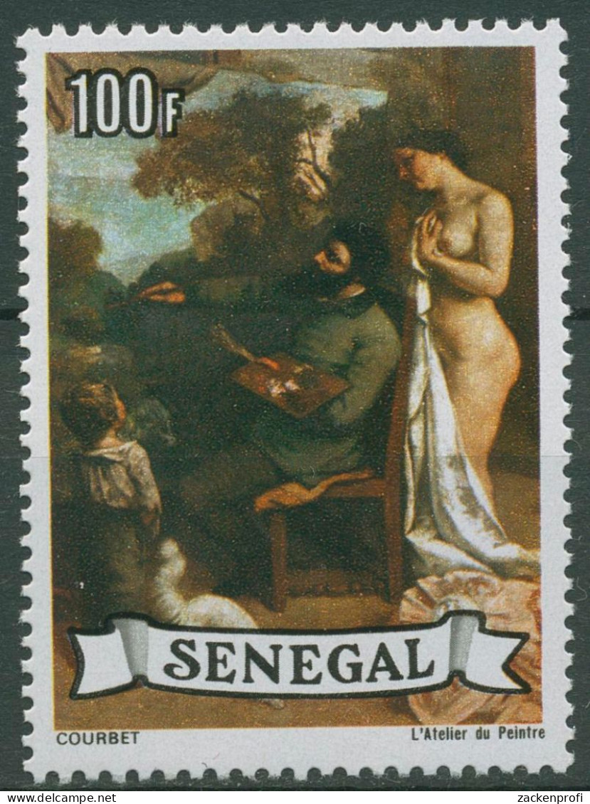 Senegal 1977 Das Maleratelier Gemälde Von Courbet 646 Postfrisch - Senegal (1960-...)