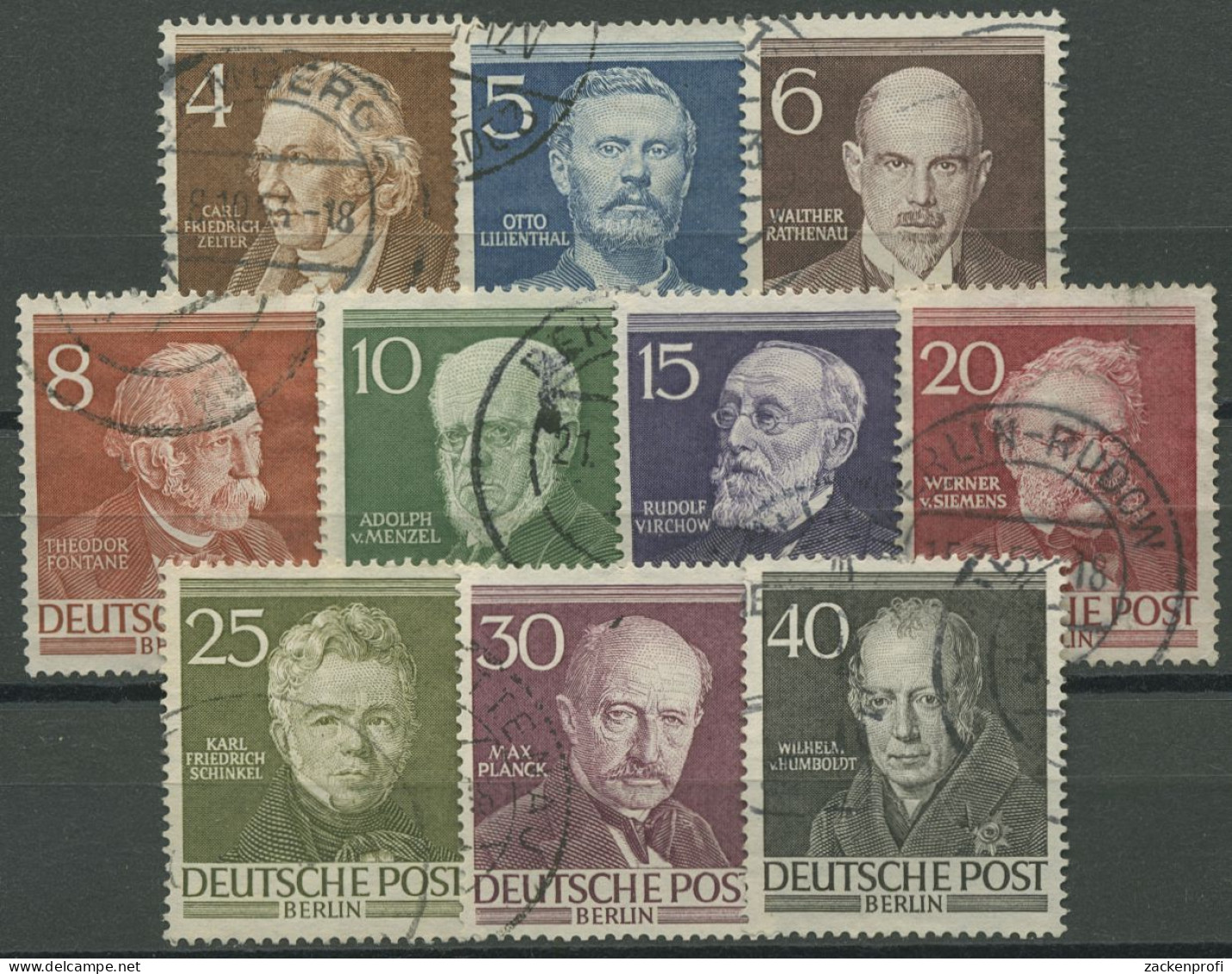 Berlin 1952 Berühmte Männer Berlins 91/100 Gestempelt (R80971) - Gebraucht