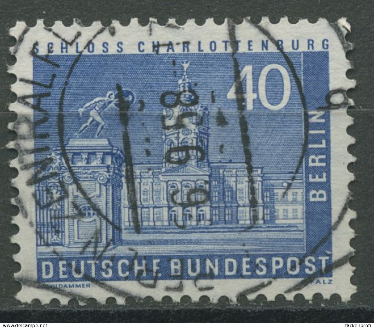 Berlin 1956 Berliner Stadtbilder: Schloss Charlottenburg 149 Gestempelt (R80982) - Gebraucht