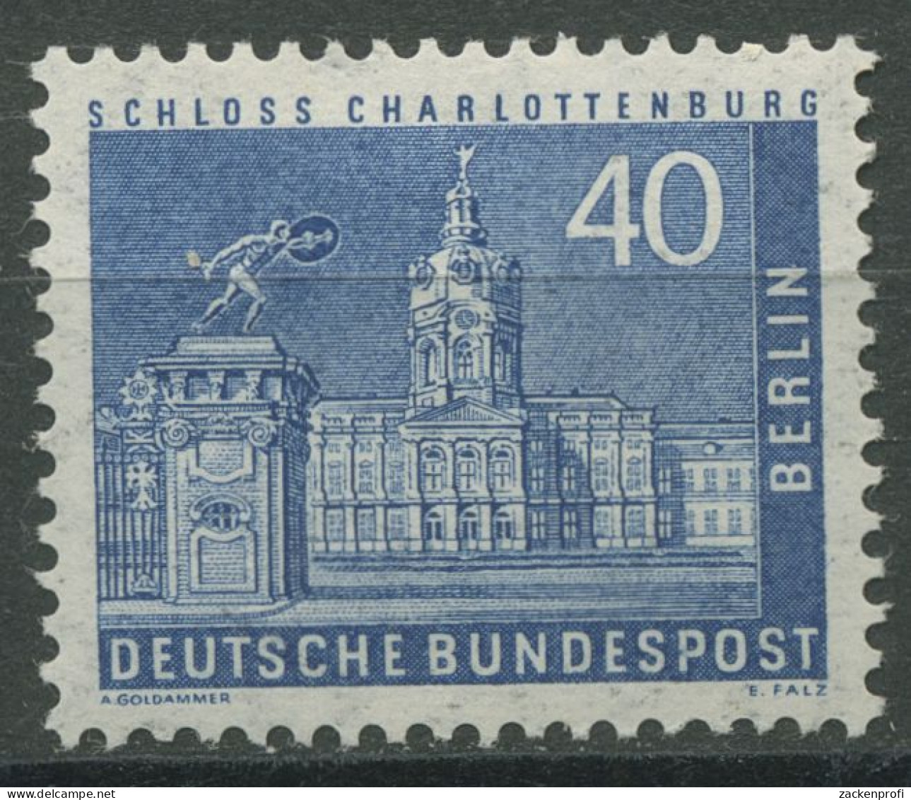 Berlin 1956 Berliner Stadtbilder: Schloss Charlottenburg 149 Mit Falz (R80981) - Ungebraucht