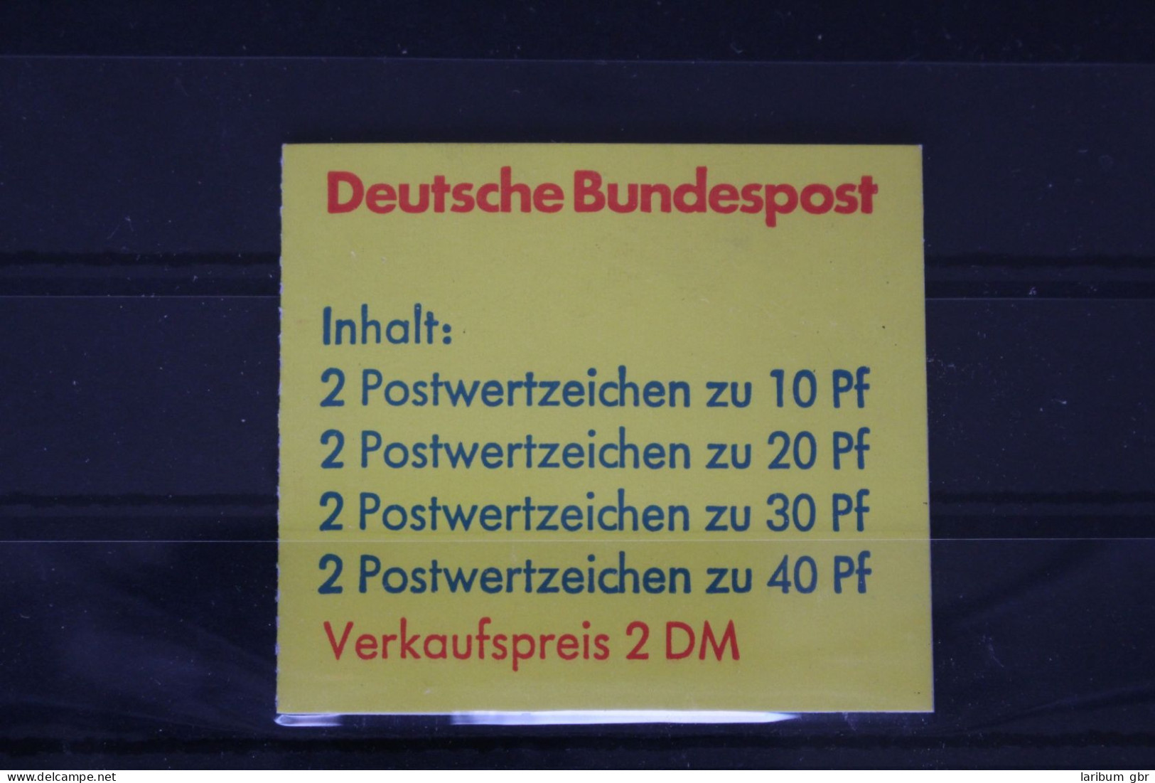 BRD MH 20d I OZ Postfrisch Defekte Schrift Auf Feld 1/2, 4/5 #FM022 - Sonstige & Ohne Zuordnung