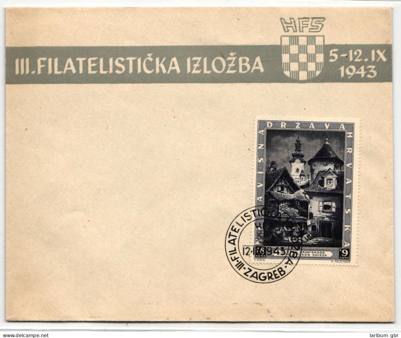 Kroatien 115 Als Ersttagsbrief #HM996 - Croatie