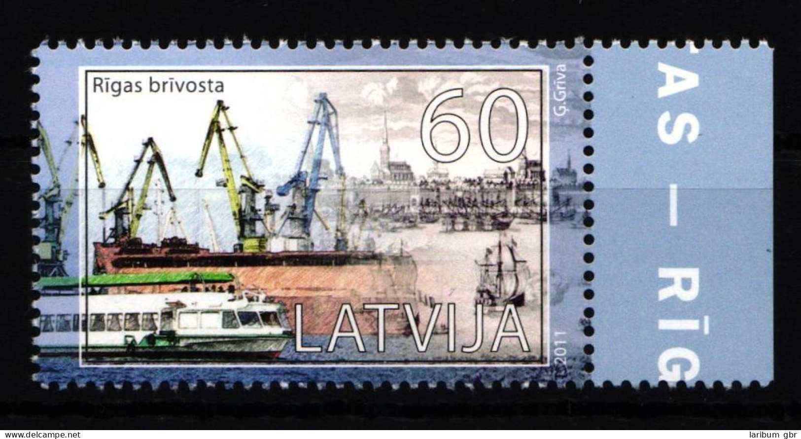 Lettland 815 Postfrisch Schifffahrt #HD730 - Letonia
