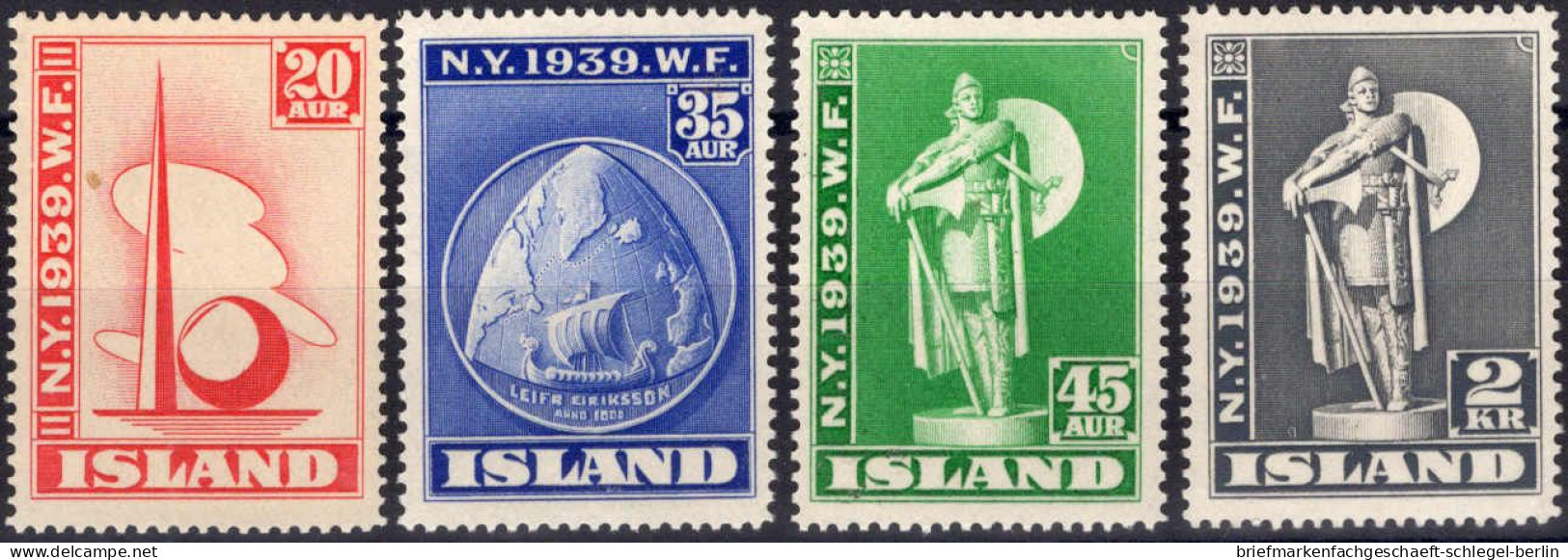 Island, 1939, 204/07, Postfrisch - Altri & Non Classificati