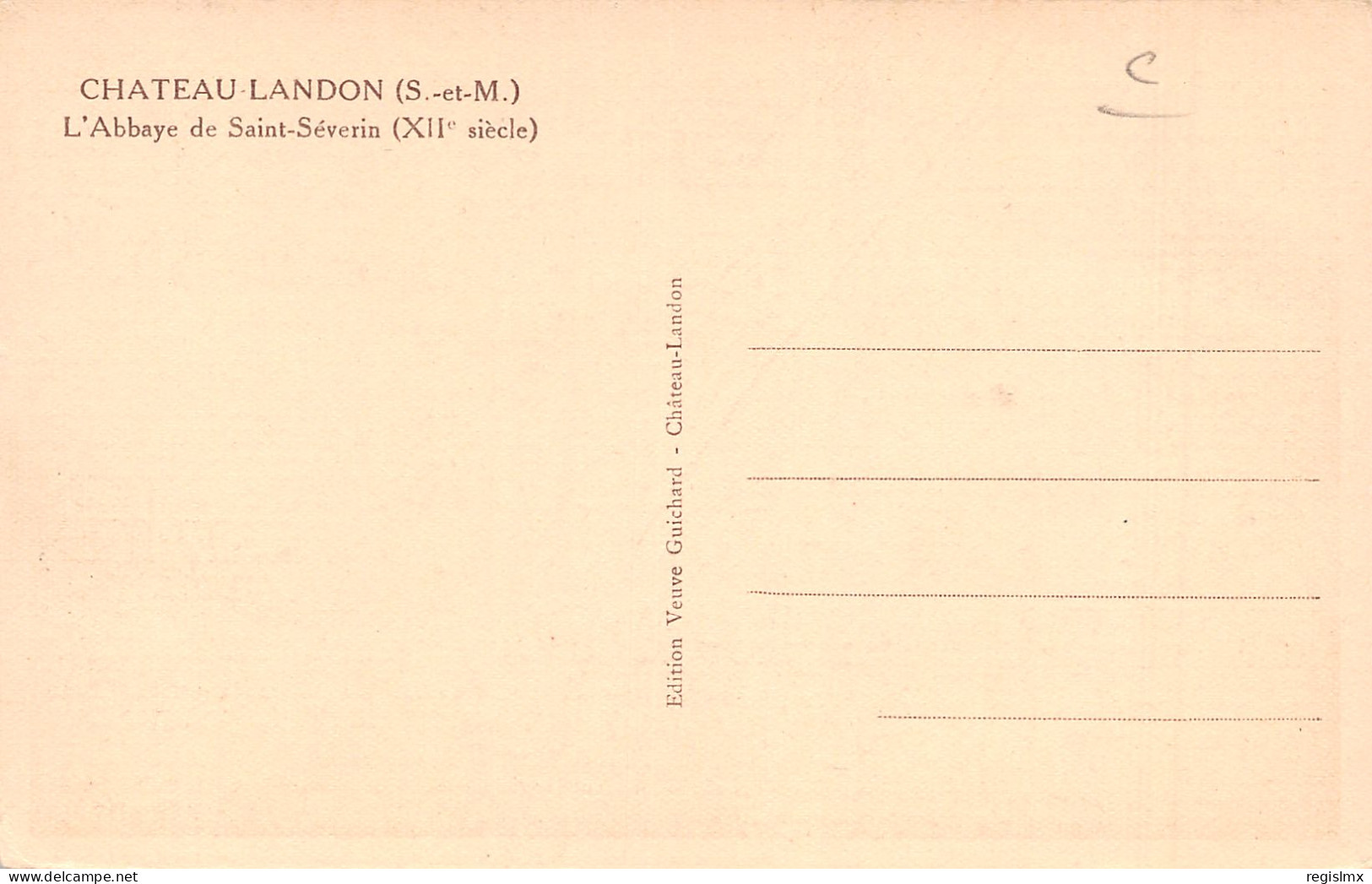 77-CHATEAU LANDON-N°T2531-E/0121 - Chateau Landon