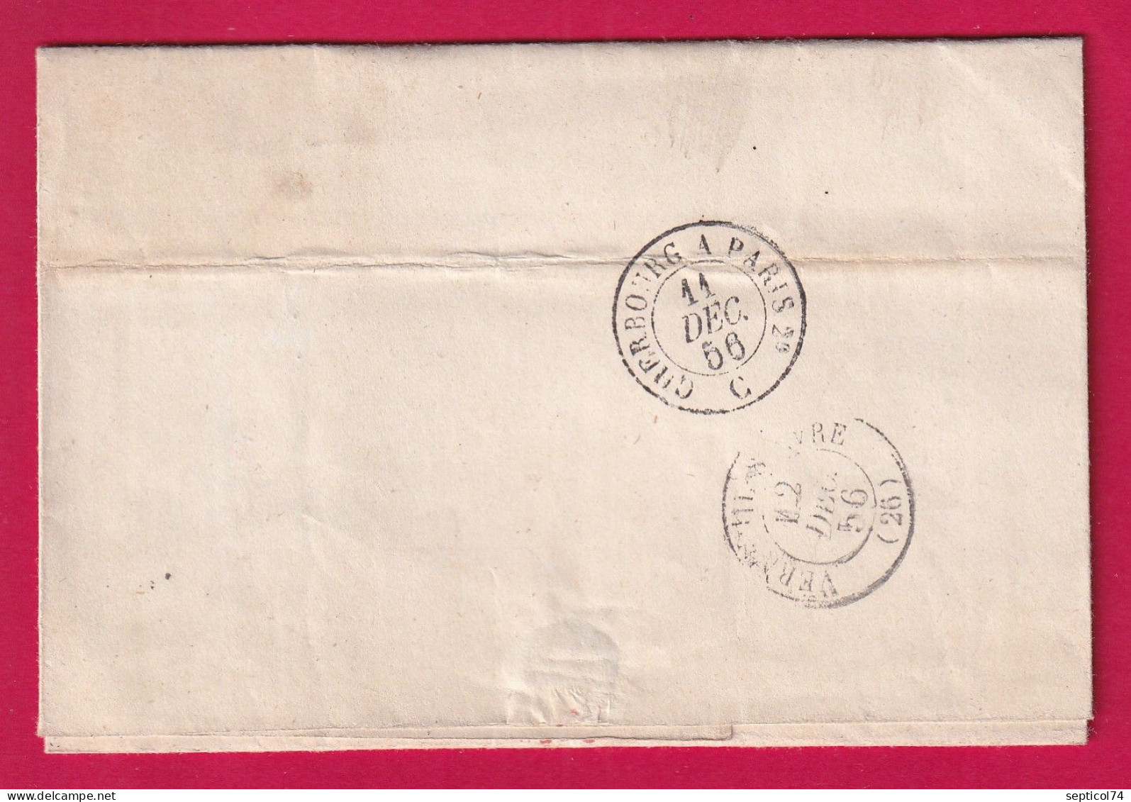 N°14 PC 2332 ORBEC EN AUGE BOITE RURALE G MEULLES POUR VERNEUIL EURE LETTRE - 1849-1876: Klassik