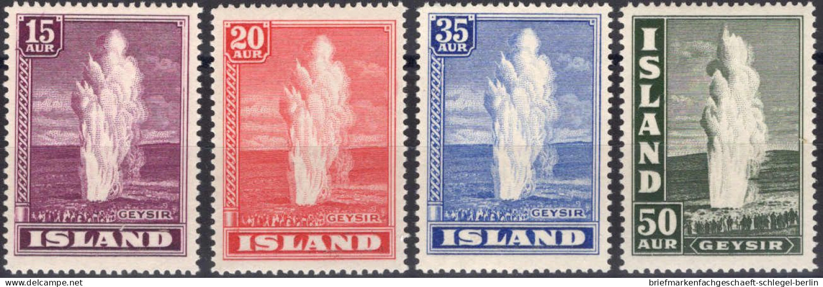 Island, 1938, 193/96, Postfrisch - Sonstige & Ohne Zuordnung