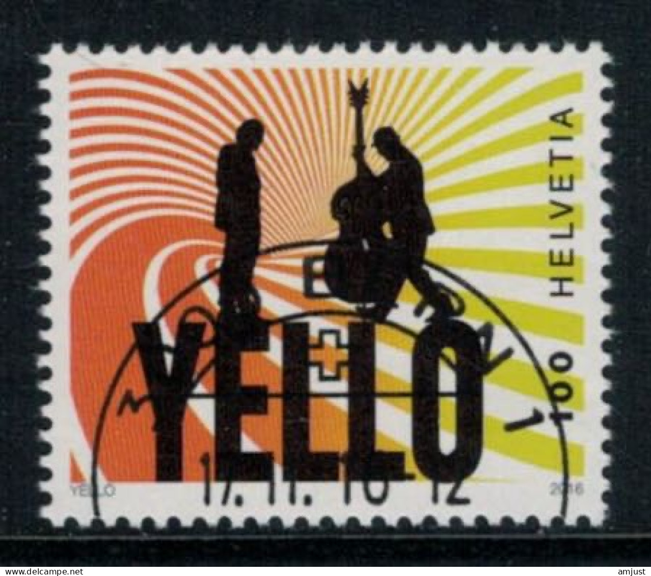 Suisse // Schweiz // Switzerland // 2016  // Yello Oblitéré 1er Jour No. 1611 - Usados