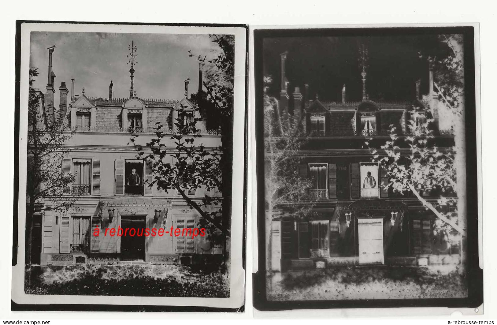 A Voir- Victor Hugo à Sa Fenêtre Au Chateau De Roches-collection Georges SIROT-négatif Et Photo - Non Classés